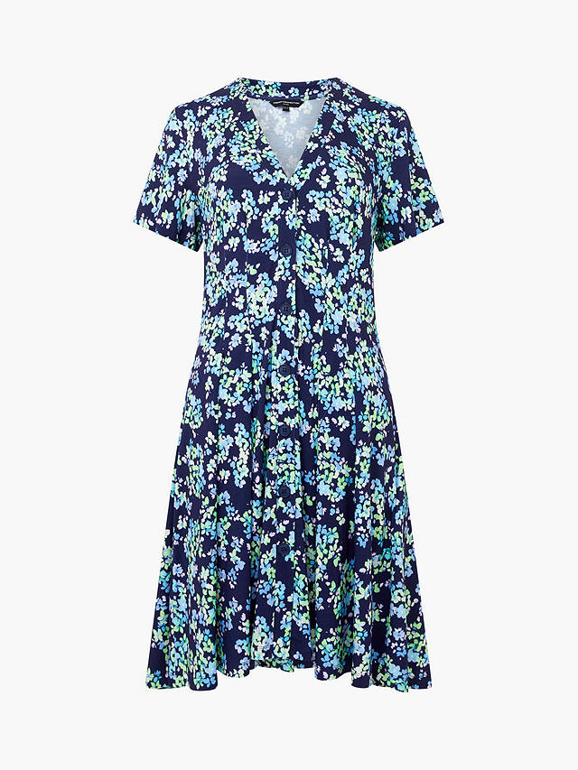 French Connection Benedetta Meadow Dress, Midnight Blue