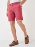 Crew Clothing Bermuda Stretch Chino Shorts, Berry Red