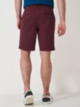 Crew Clothing Bermuda Stretch Chino Shorts, Burgundy Red