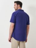 Crew Clothing Short Sleeve Oxford Shirt, Dark Blue