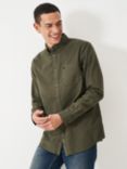 Crew Clothing Garment Dyed Oxford Shirt, Olive Green