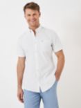 Crew Clothing Short Sleeve Oxford Shirt, White