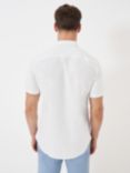 Crew Clothing Short Sleeve Oxford Shirt, White