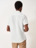 Crew Clothing Linen Short Sleeve Shirt, White