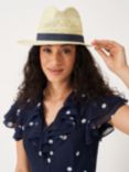 Crew Clothing Woven Trilby Hat, Neutral/Navy