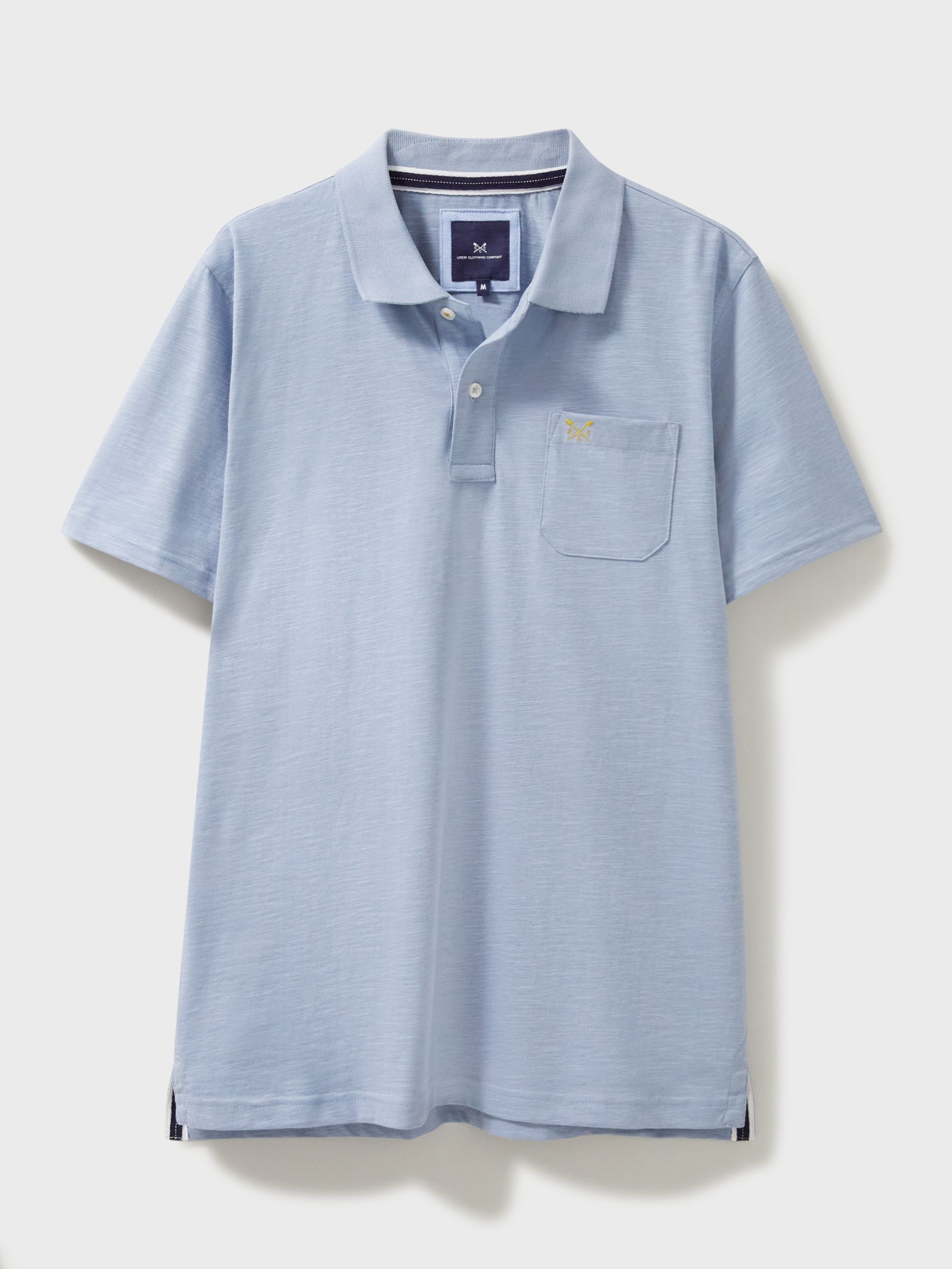 Crew Clothing Polo Shirt, Light Blue, L