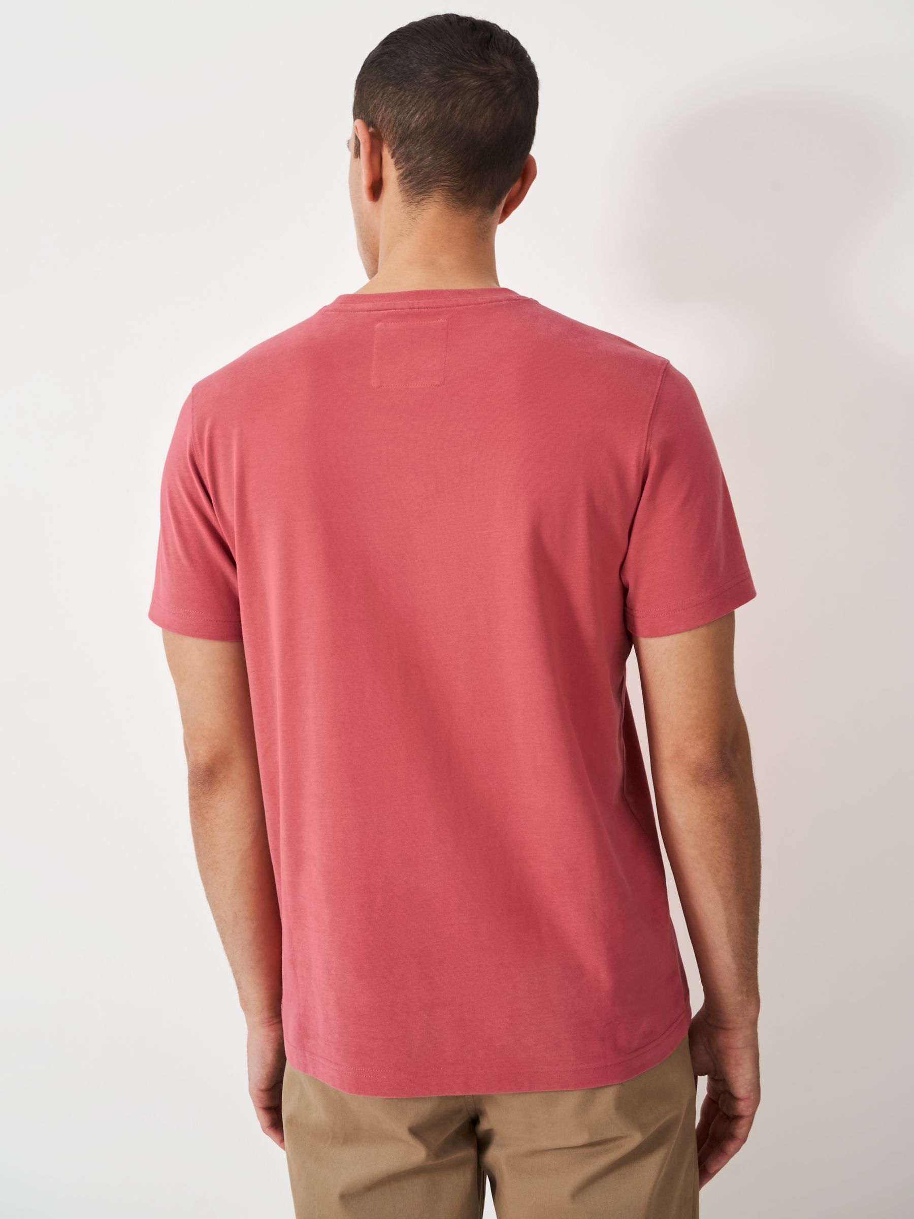 Crew Clothing Crew Neck T-Shirt, Mid Pink, XS