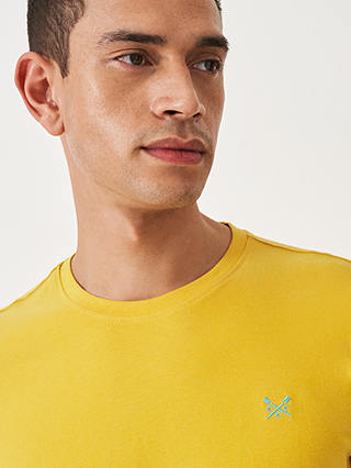 Crew Clothing Crew Neck Cotton T-Shirt, Mid Yellow