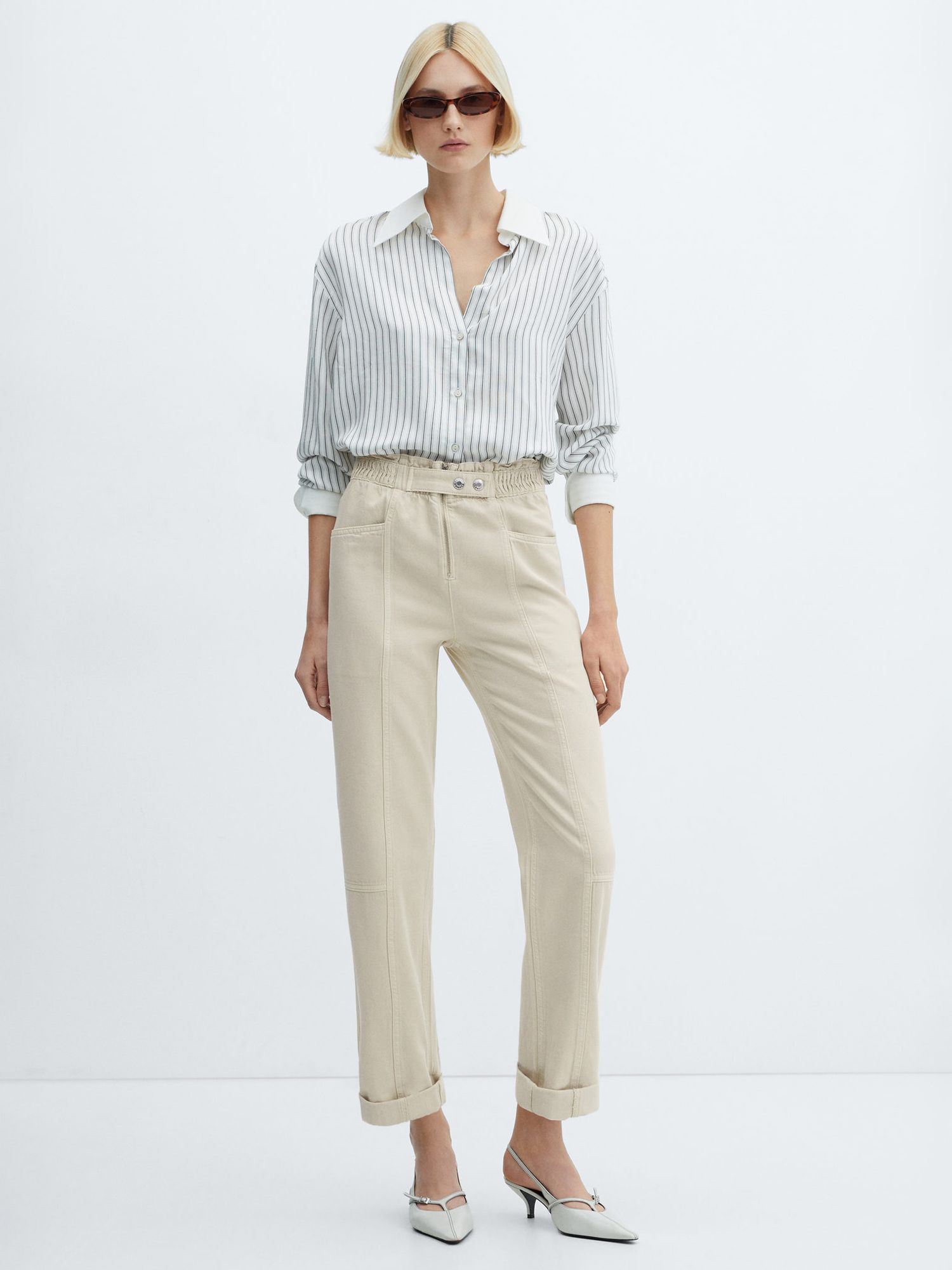 Buy Mango Camila High Rise Tapered Jeans Online at johnlewis.com
