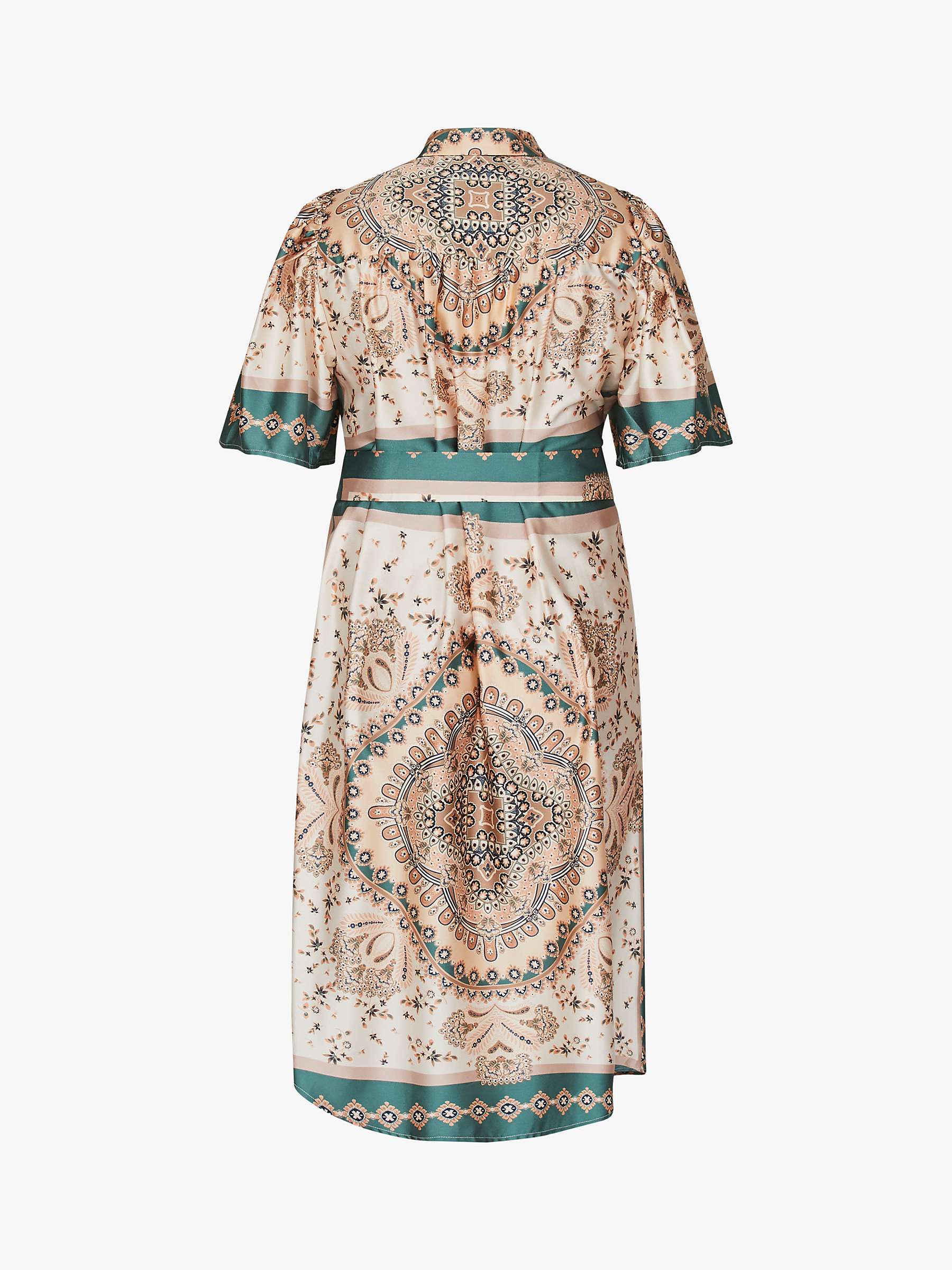 Buy Sisters Point Ella Paisley Print Midi Dress, Green/Multi Online at johnlewis.com