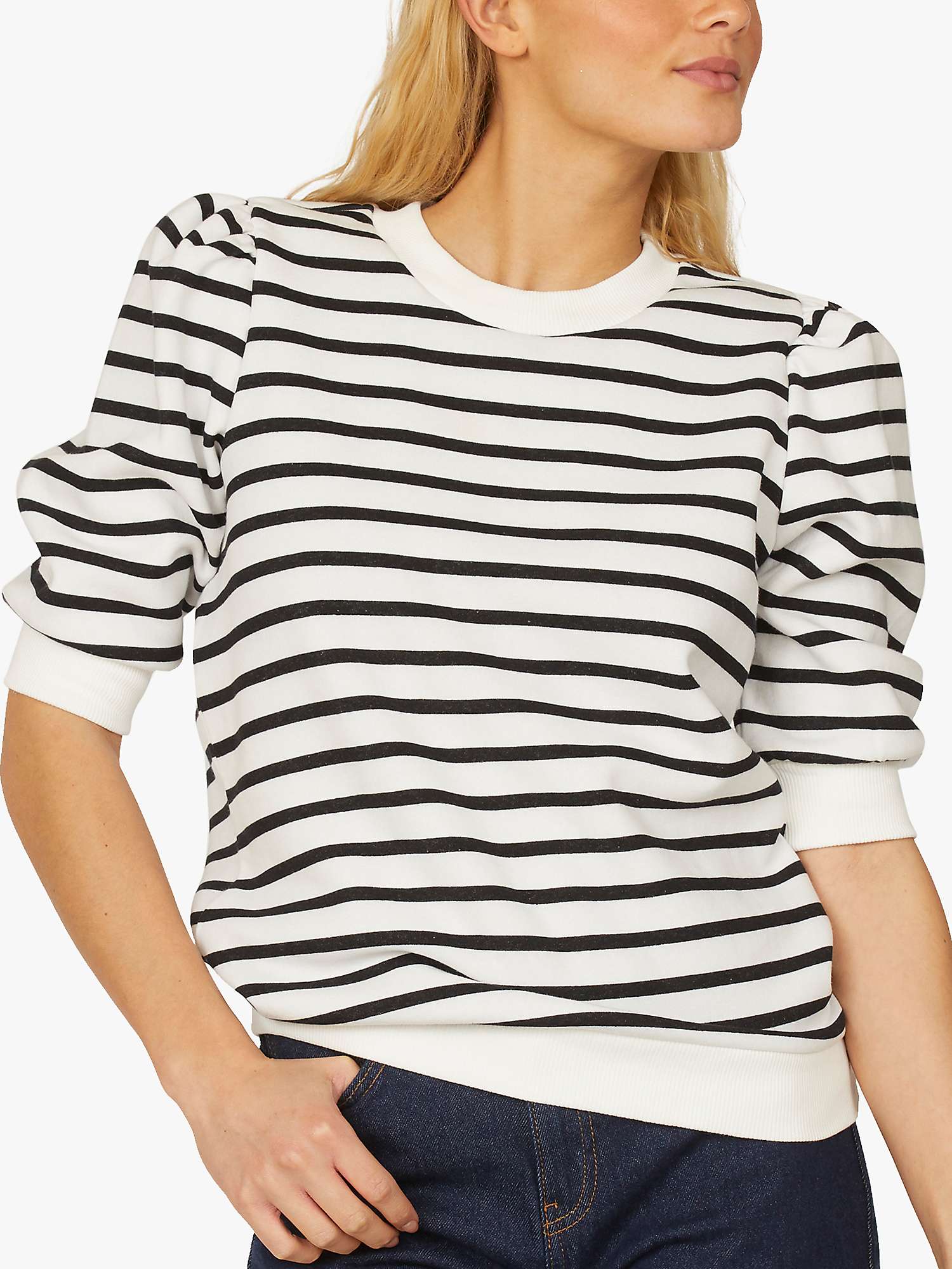 Buy Sisters Point N.Peva Cotton Blend Striped Top Online at johnlewis.com