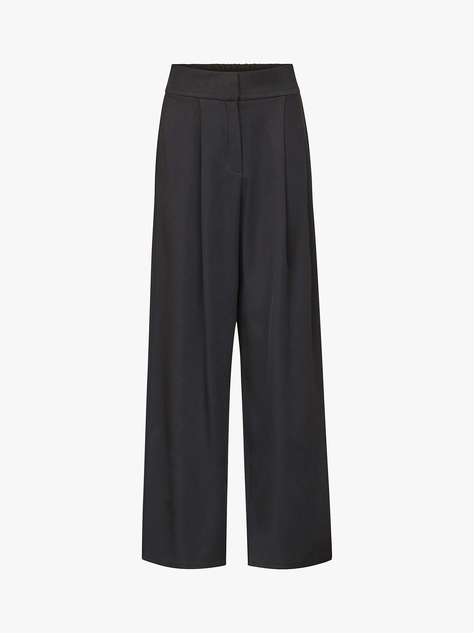 Buy Sisters Point Galya-Pa Long Wide Leg Trousers, Black Online at johnlewis.com