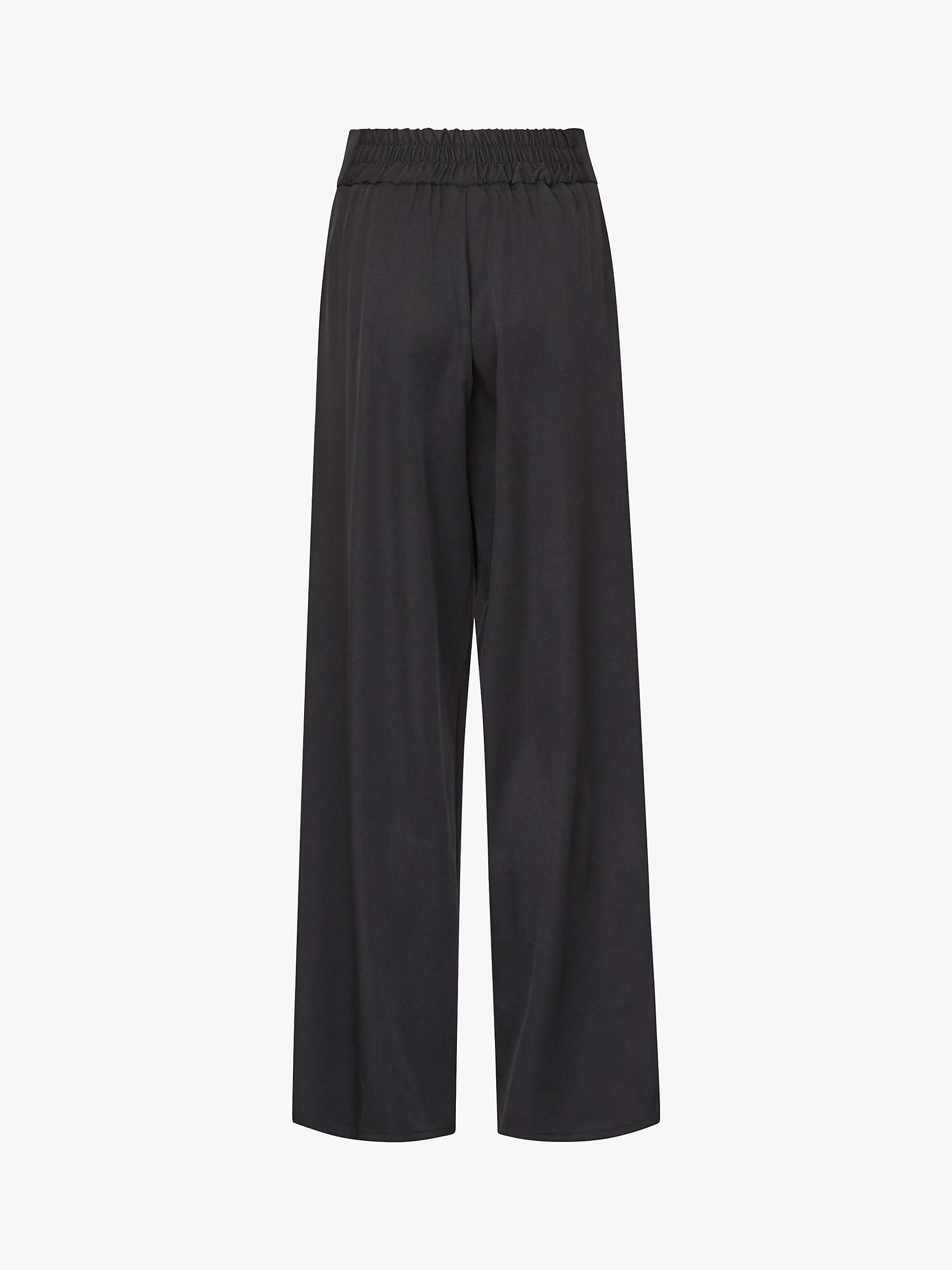 Buy Sisters Point Galya-Pa Long Wide Leg Trousers, Black Online at johnlewis.com