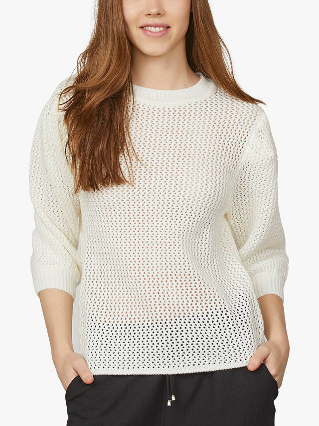 Sisters Point Hava-Pu Loose Knitted Jumper, Cream