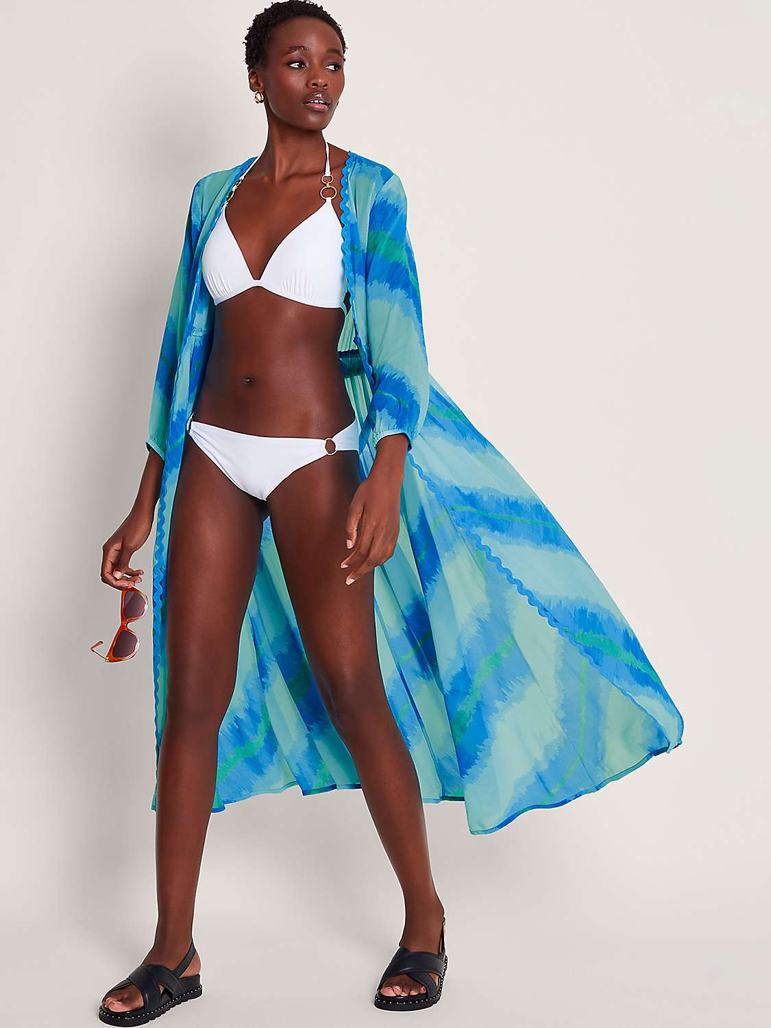 Buy Monsoon Zifia Beach Robe, Blue Online at johnlewis.com