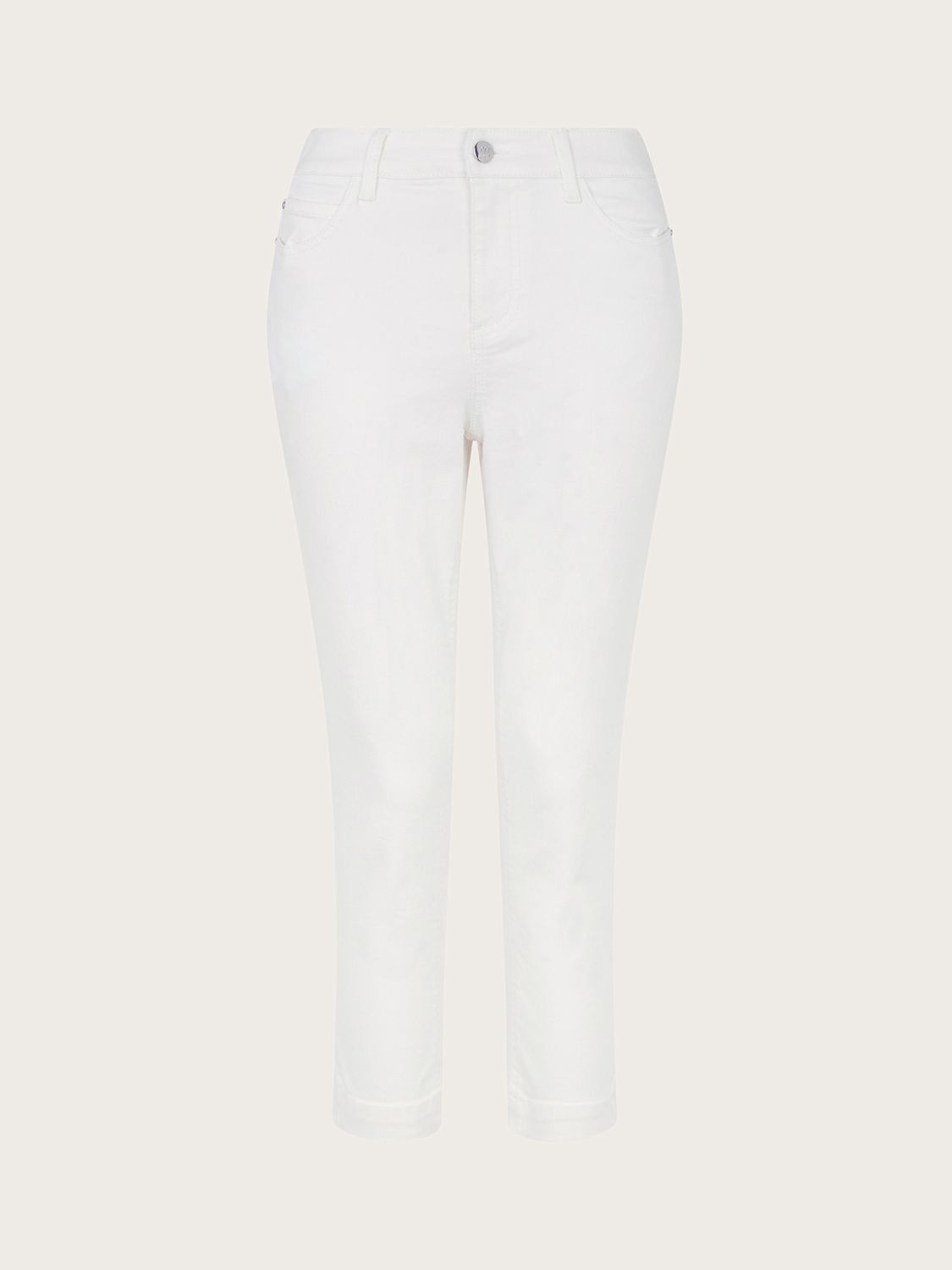 Buy Monsoon Idabella Cropped Jeans, Ecru Online at johnlewis.com