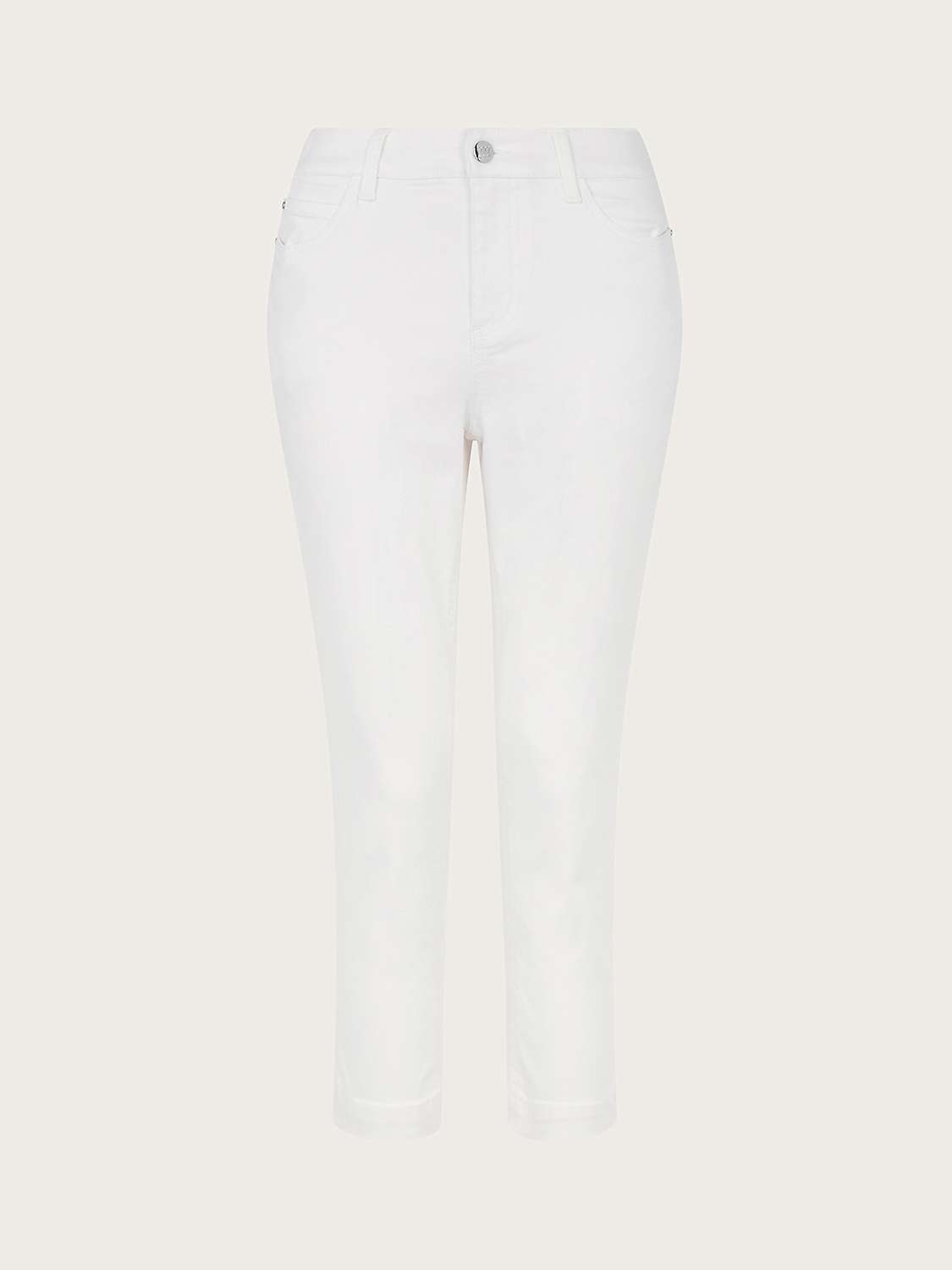 Buy Monsoon Idabella Cropped Jeans, Ecru Online at johnlewis.com