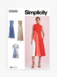 Simplicity Misses' Colour Block Dress Sewing Pattern, S9886