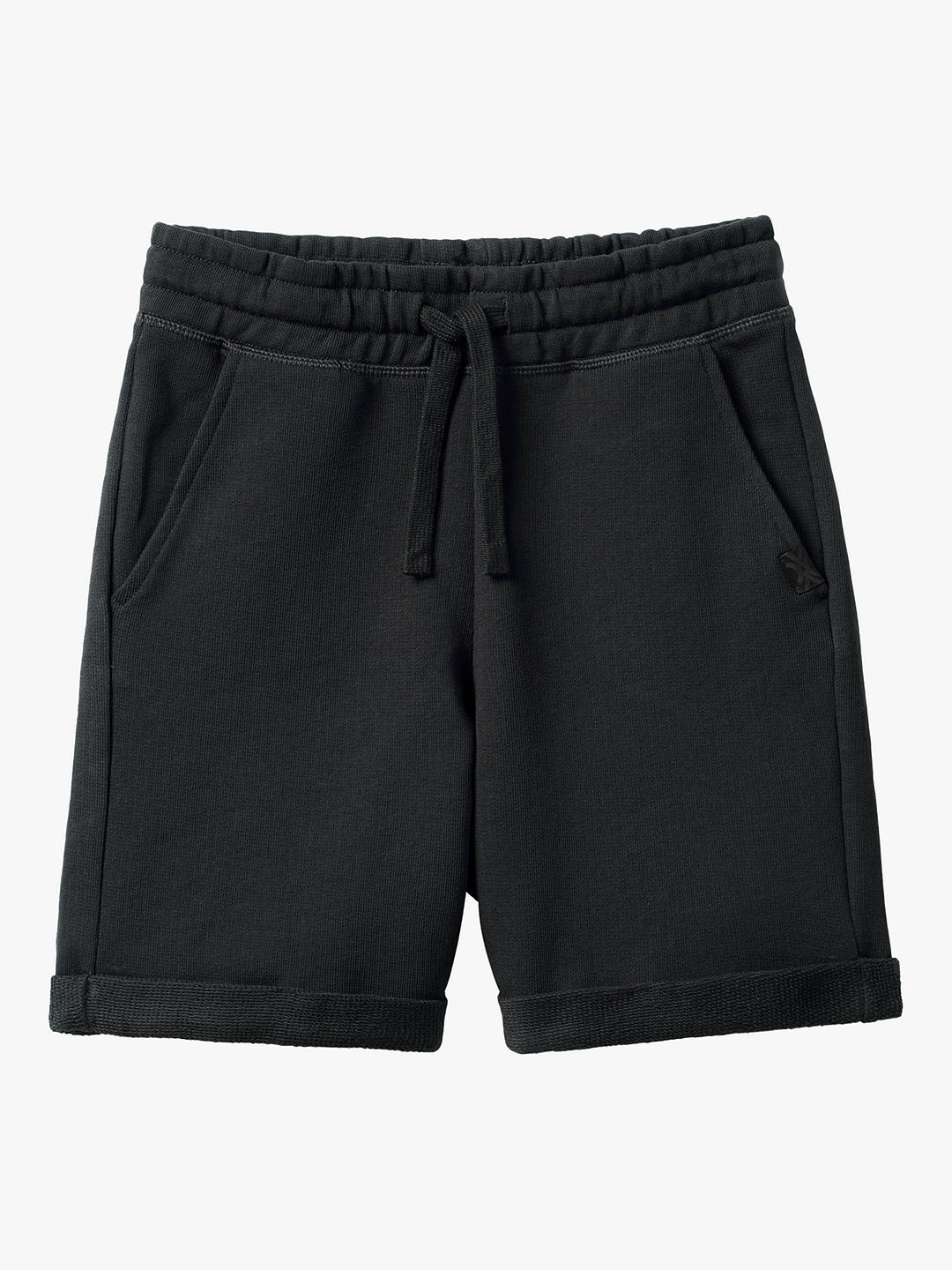 Benetton Kids' Cotton Sweat Bermuda Shorts, Black