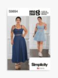Simplicity Misses' and Women's Corset Top and Skirt Sewing Pattern, S9894