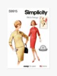Simplicity Misses' Vintage 1960s Two Piece and Dress Sewing Pattern, S9915