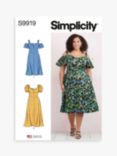 Simplicity Misses' Sweetheart Neckline Dress Sewing Pattern, S9919