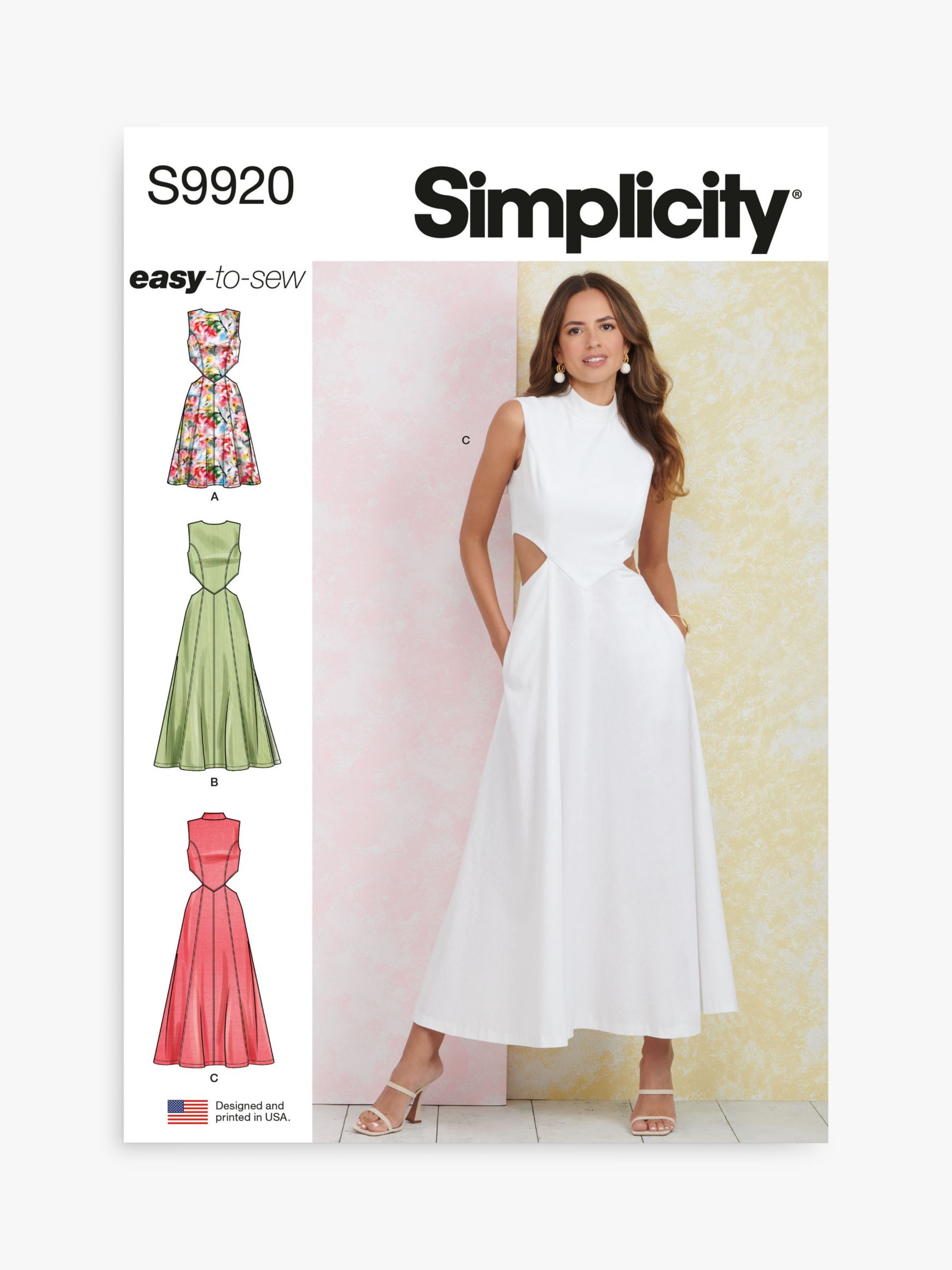 Simplicity Misses Dresses Sewing Pattern SS9920