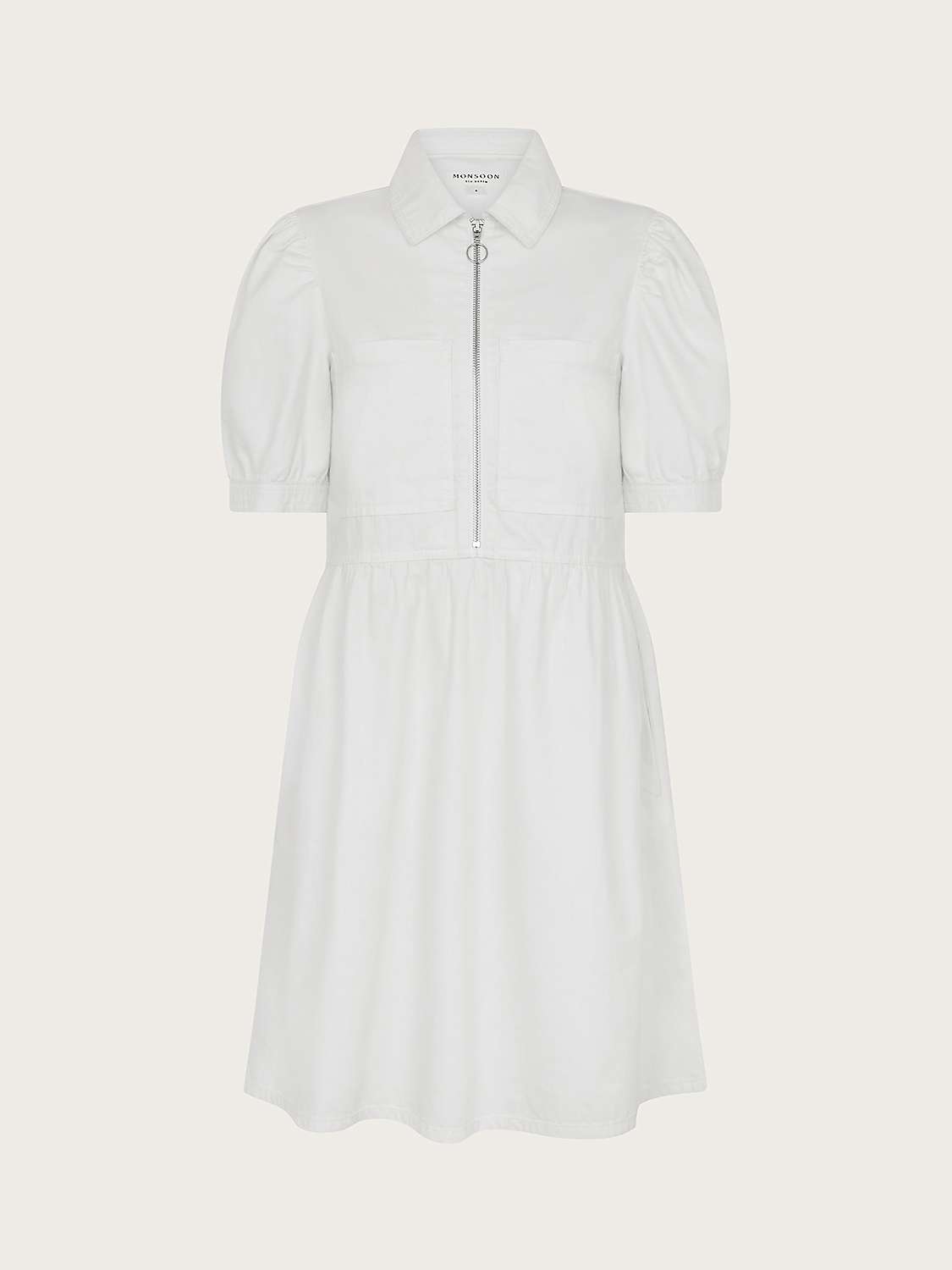 Buy Monsoon Adeena Zip Neck Short Dress Online at johnlewis.com