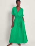 Monsoon Everly Maxi Jersey Dress, Green
