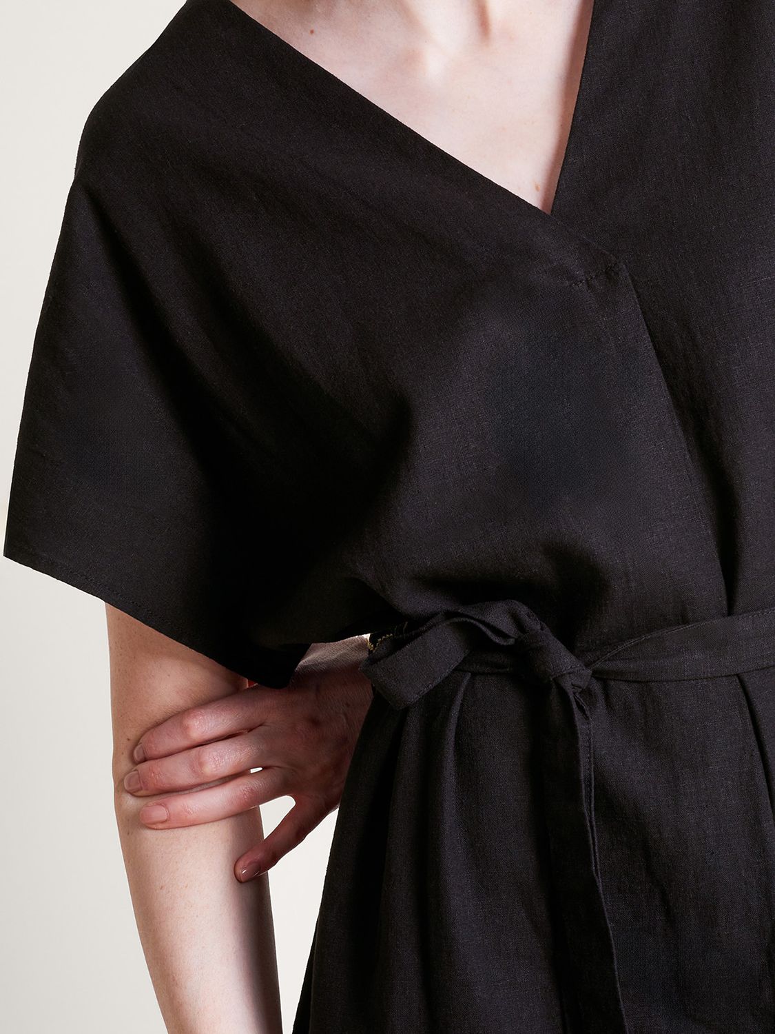 Buy Monsoon Verity Linen Blend Midi Dress Online at johnlewis.com