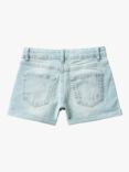 Benetton Kids' Denim Shorts, Light Blue