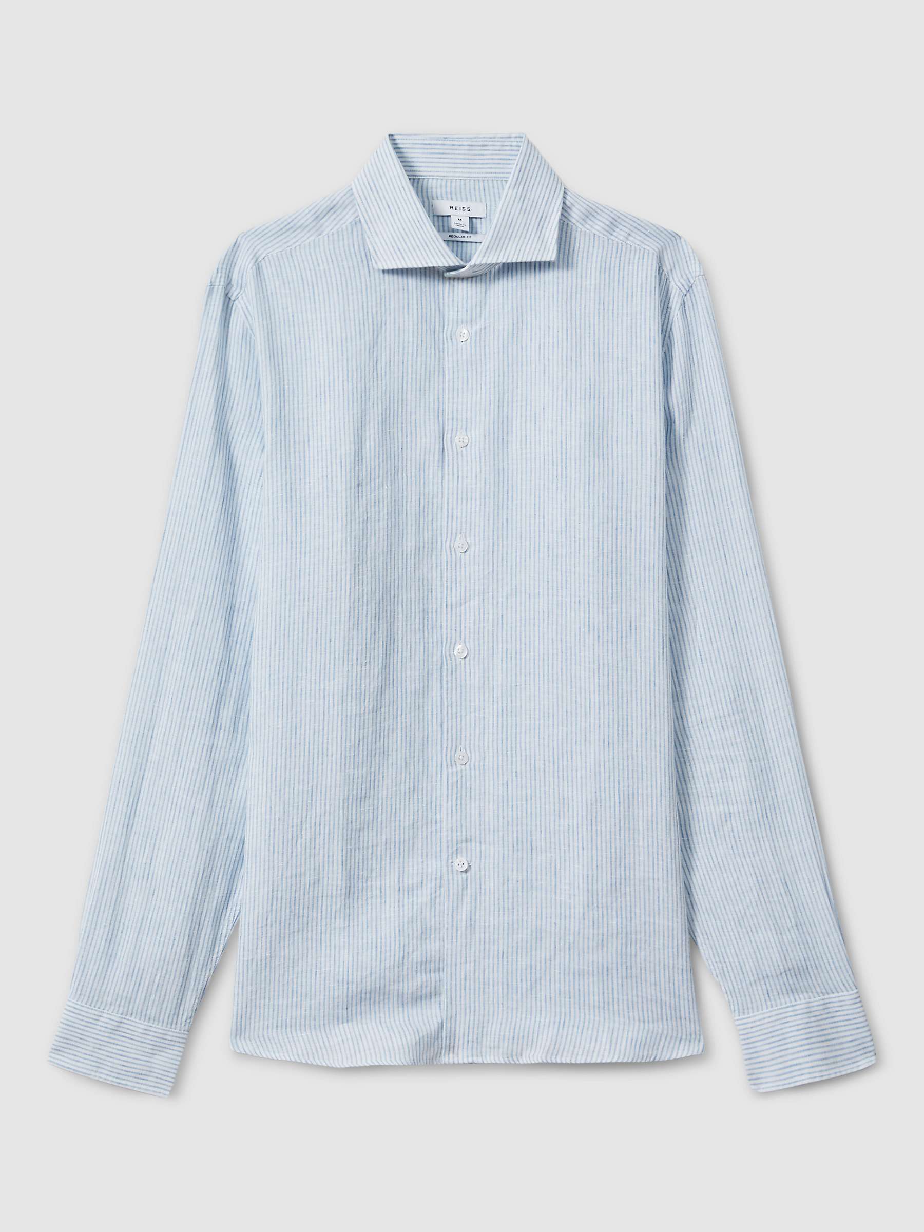 Buy Reiss Ruban Long Sleeve Linen Shirt Online at johnlewis.com