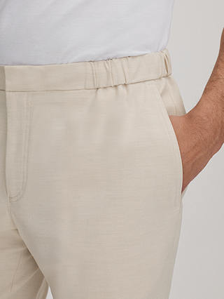 Reiss Deck Drawcord Slim Fit Shorts, Stone