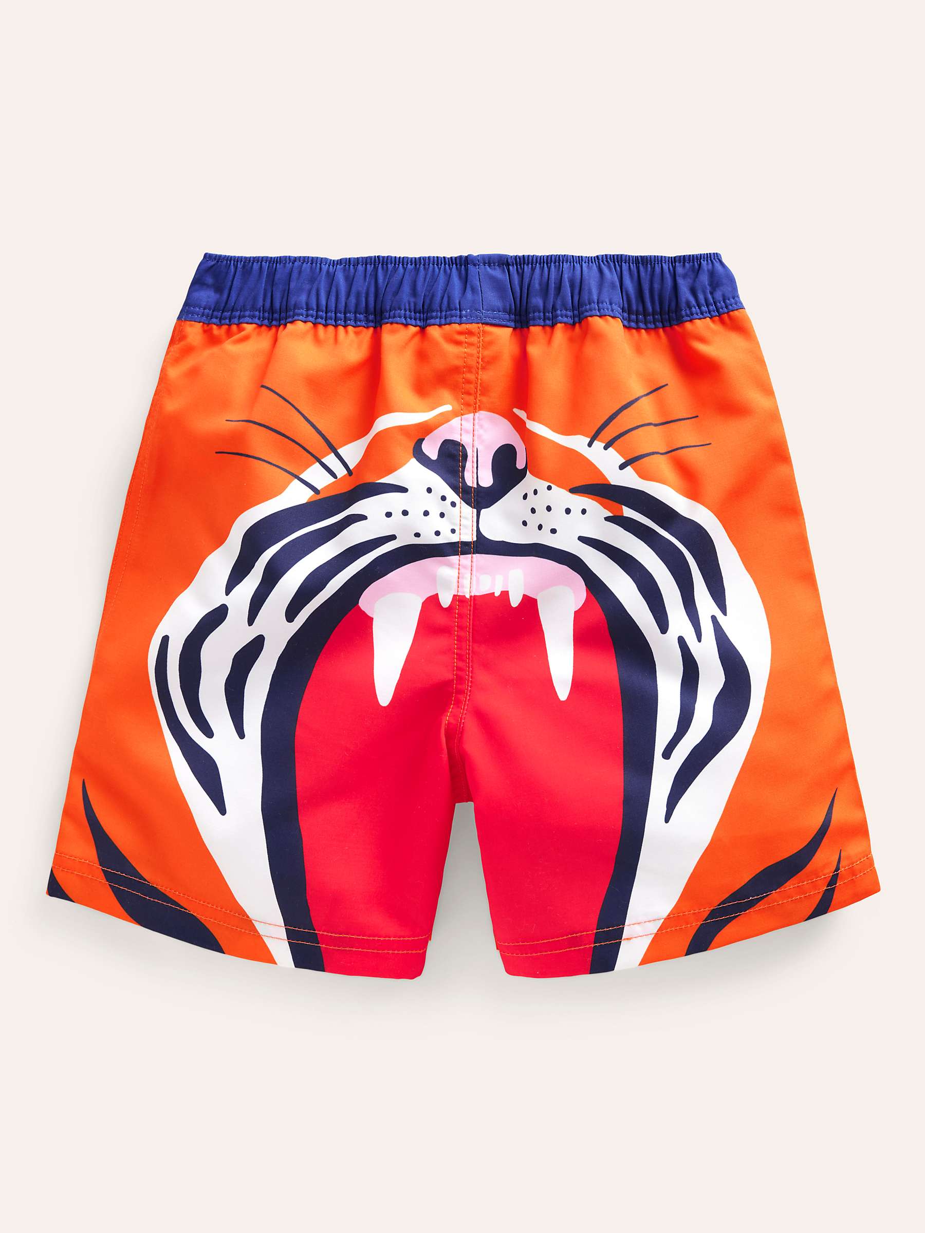 Buy Mini Boden Kids' Tiger Swim Shorts, Mandarin Online at johnlewis.com