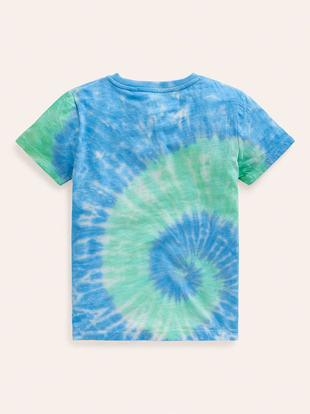 Mini Boden Kids' Tie Dye T-Shirt, Blue/Multi