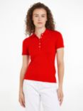 Tommy Hilfiger Slim Pique Polo T-shirt, Red