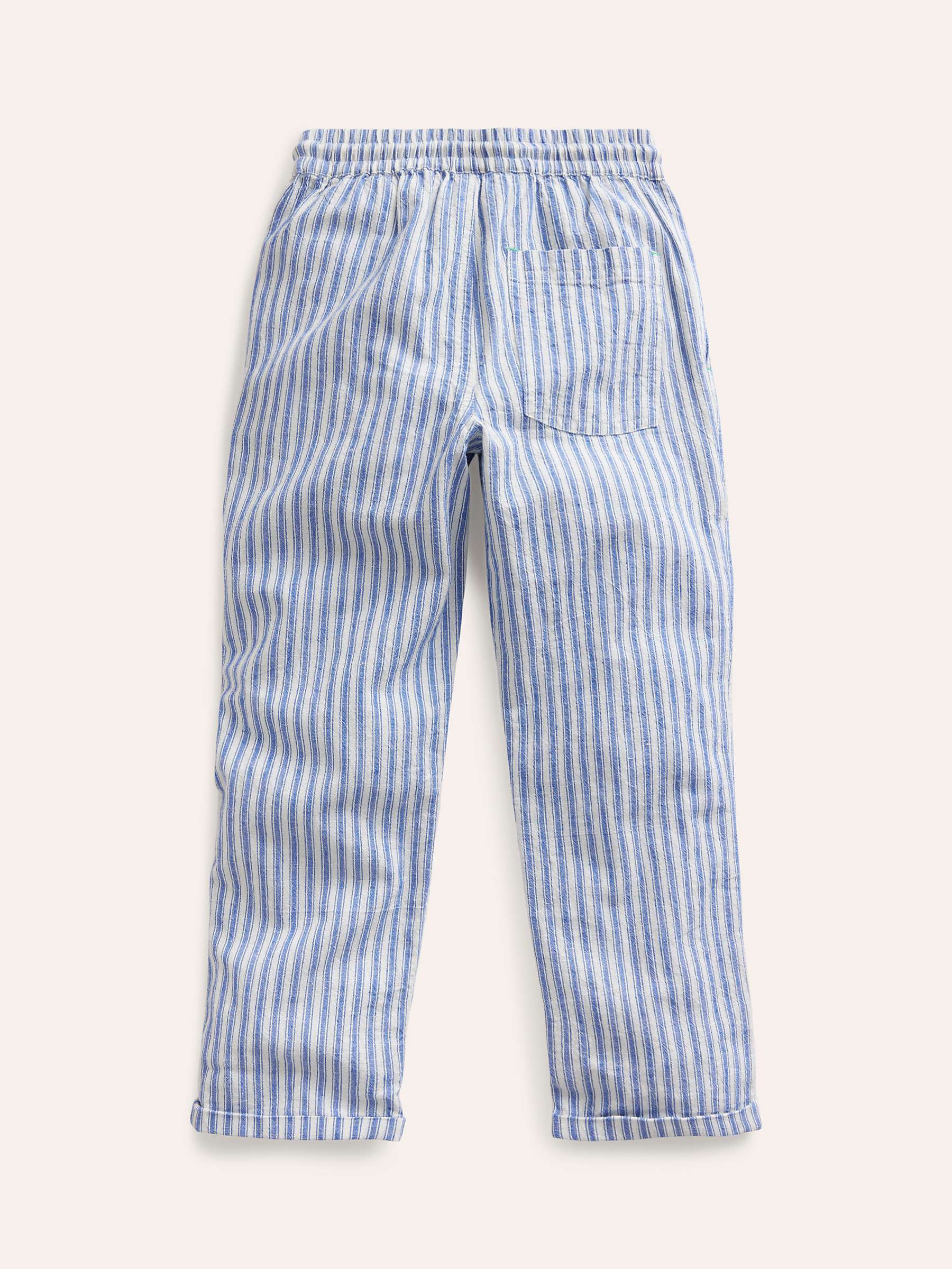 Buy Mini Boden Kids' Summer Stripe Pull On Trousers Online at johnlewis.com