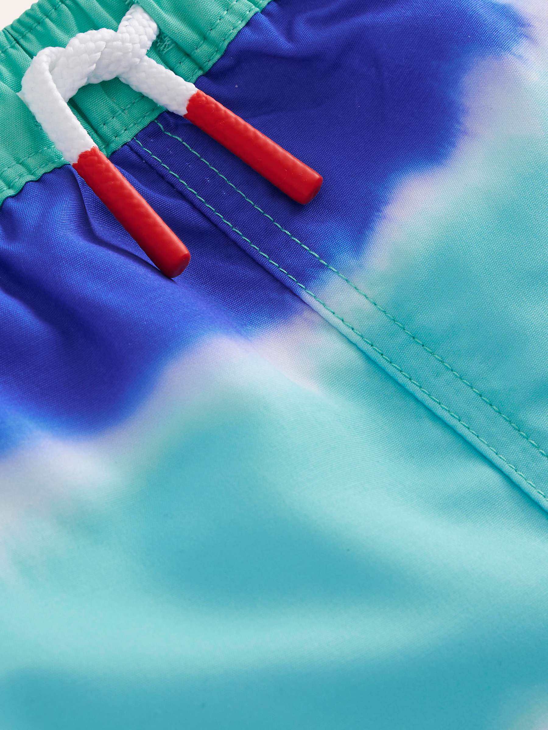 Buy Mini Boden Kids' Tie Dye Swim Shorts, Blue/Multi Online at johnlewis.com