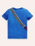 Mini Boden Kids' Guitar Applique T-Shirt, Duck Egg Blue, Duck Egg Blue