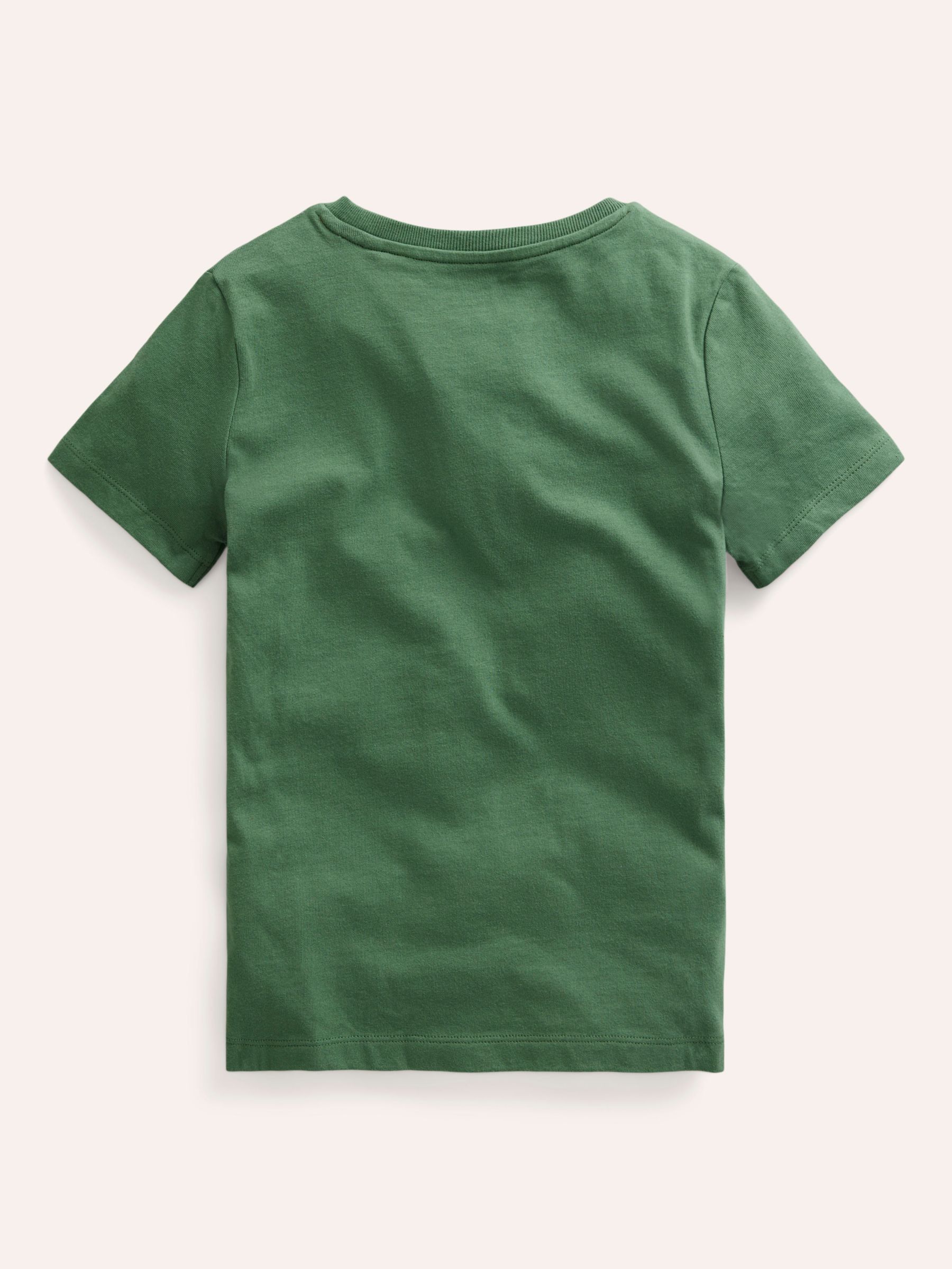Mini Boden Kids' Chainstitch Crocodile T-Shirt, Green/Multi, 2-3 years