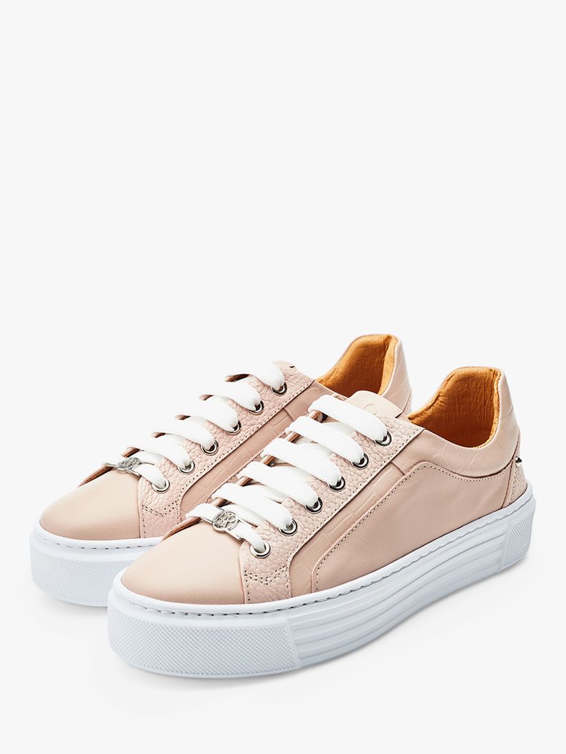 Buy Moda in Pelle Arabeller Leather Trainers, Cameo Online at johnlewis.com