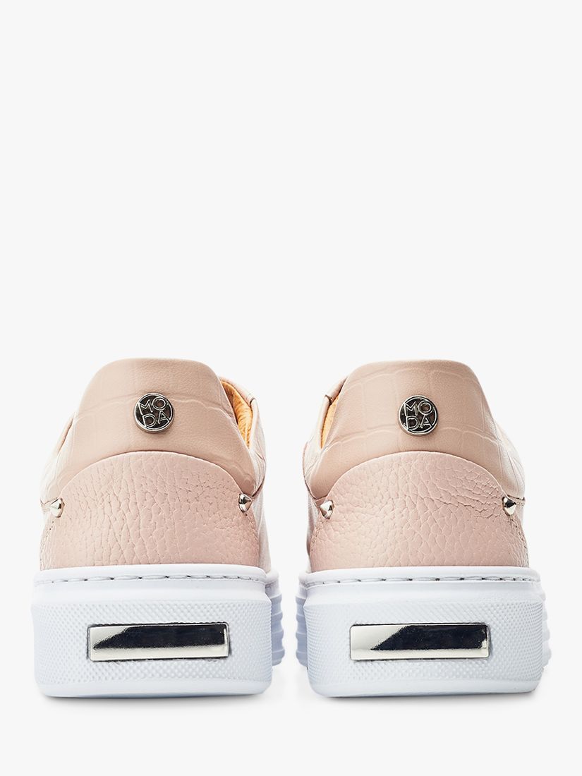 Buy Moda in Pelle Arabeller Leather Trainers, Cameo Online at johnlewis.com