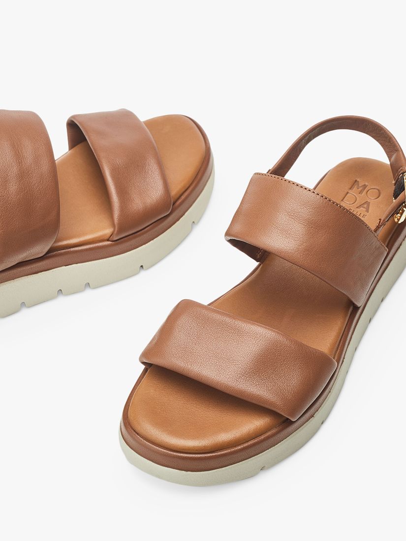 Buy Moda in Pelle Netty Leather Sandals, Tan Online at johnlewis.com