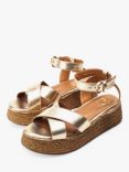 Moda in Pelle Pashyn Leather Sandals, Champagne