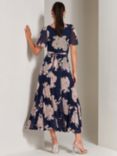 Jolie Moi Paityn Floral Print Mesh Maxi Dress, Navy/Multi