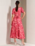 Jolie Moi Elvira Floral Print Maxi Dress, Pink/Multi