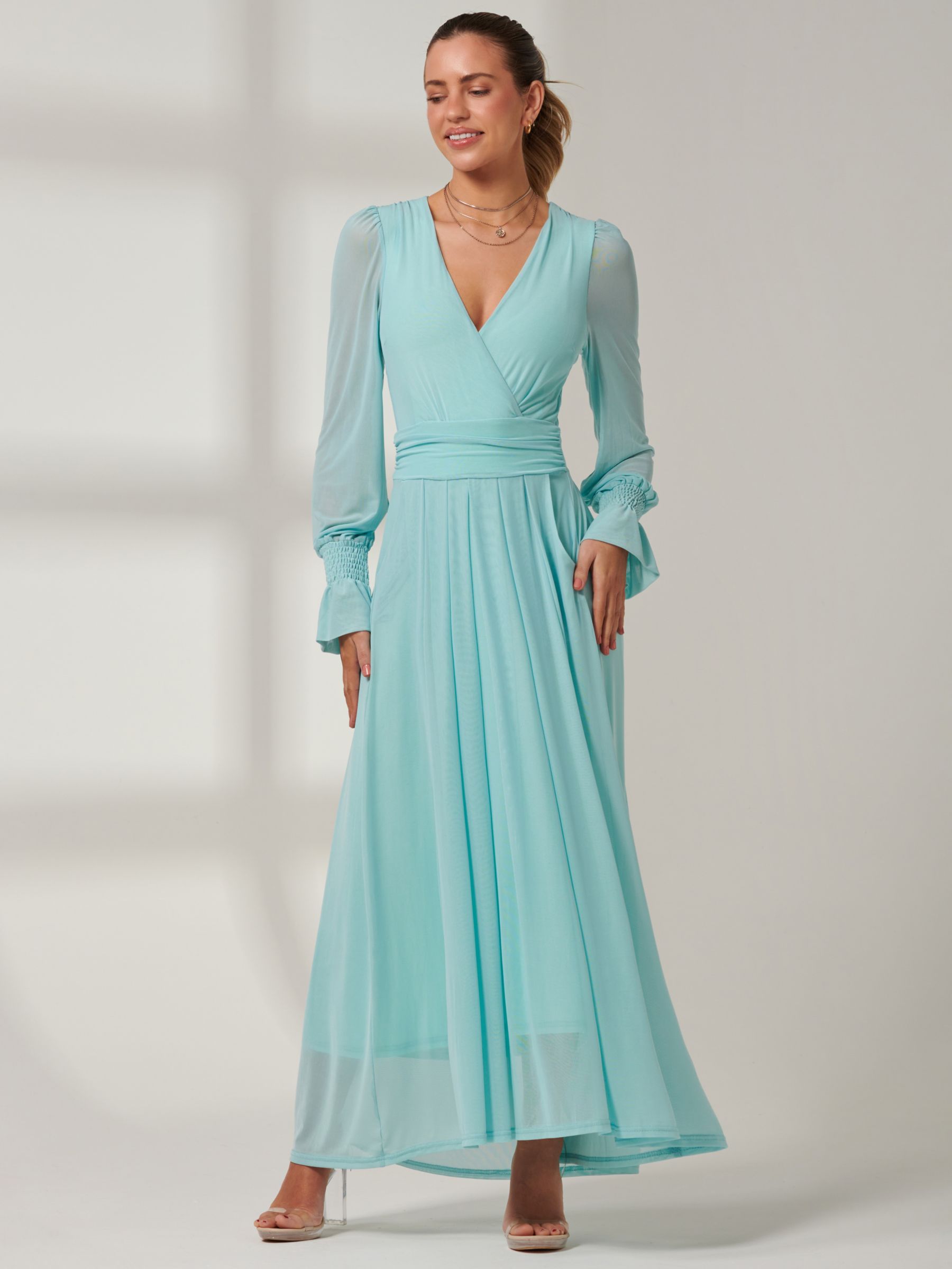 Buy Jolie Moi Greta Mesh Maxi Dress Online at johnlewis.com