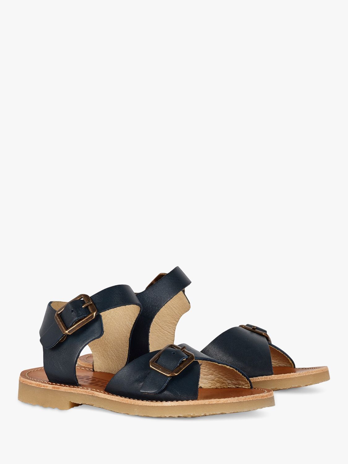 Buy Young Soles Kids' Sonny Two Part Leather Sandals Online at johnlewis.com
