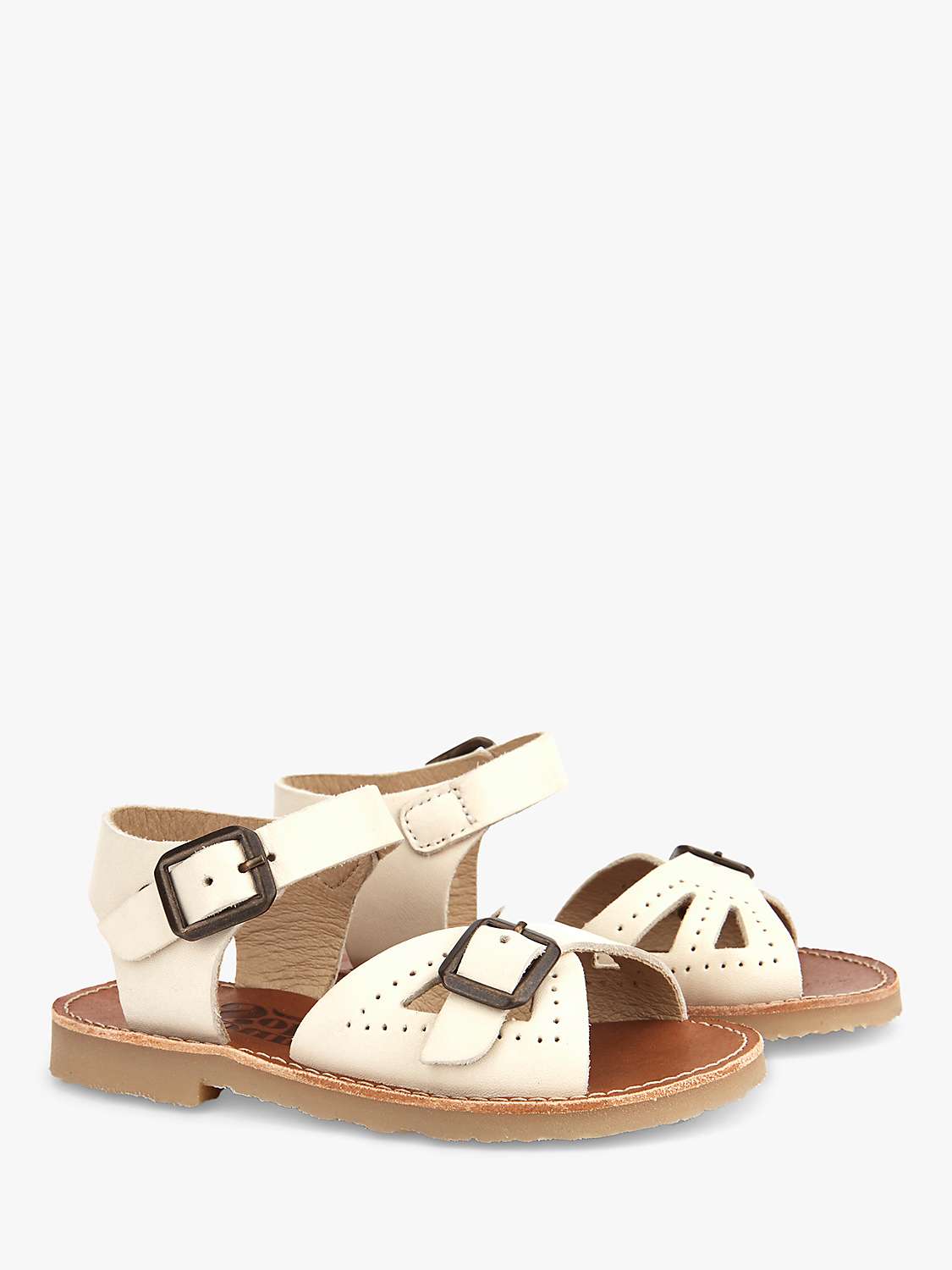 Buy Young Soles Kids' Pearl Two Part Leather Sandals Online at johnlewis.com