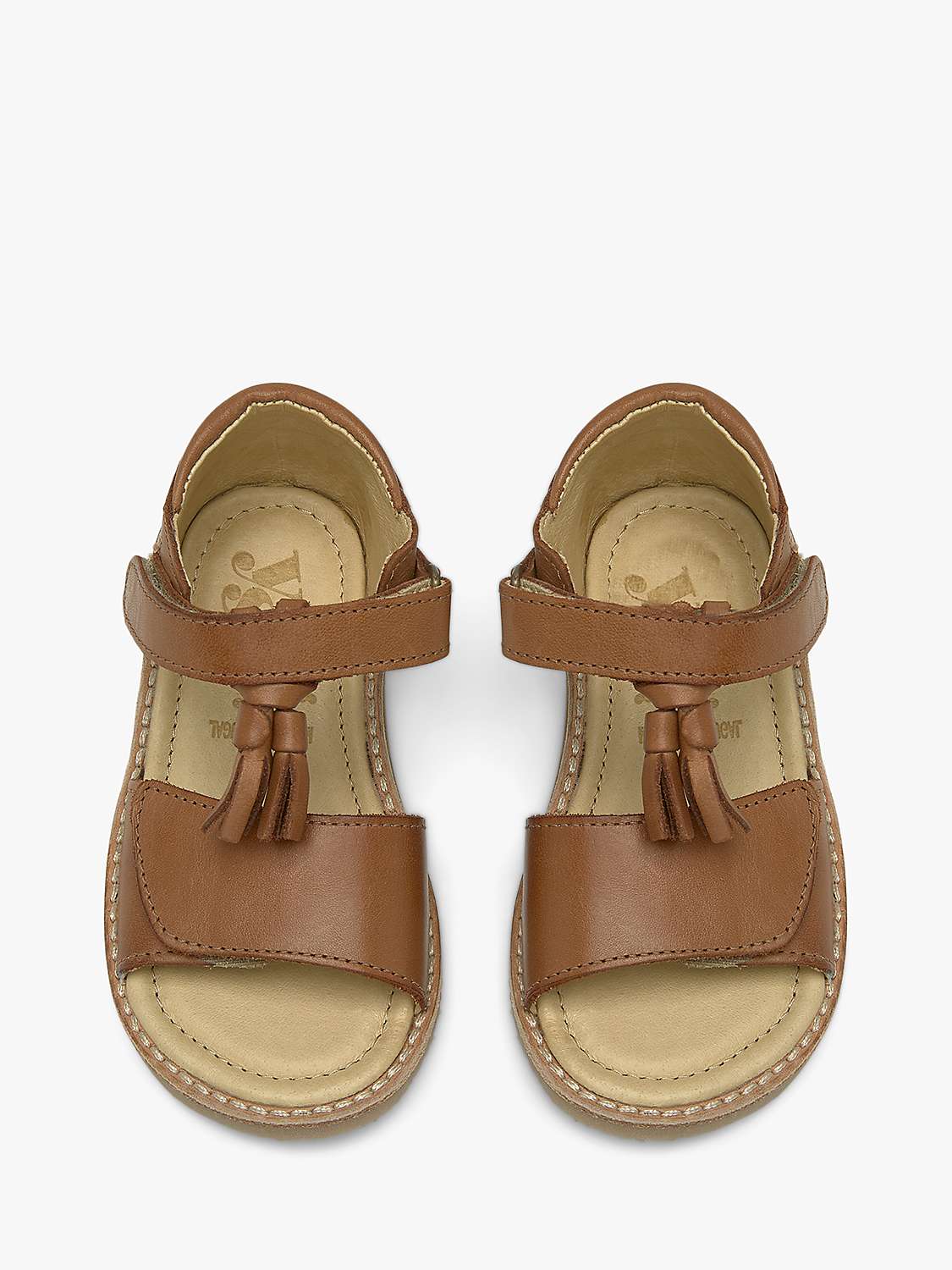 Buy Young Soles Kids' Flo Tassel Detail Leather Sandals Online at johnlewis.com